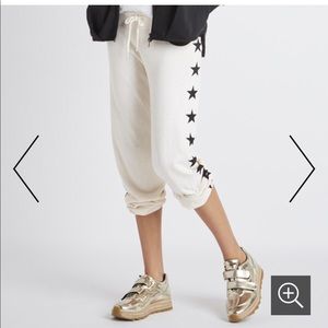 Monrow vintage sweat pants with black stars